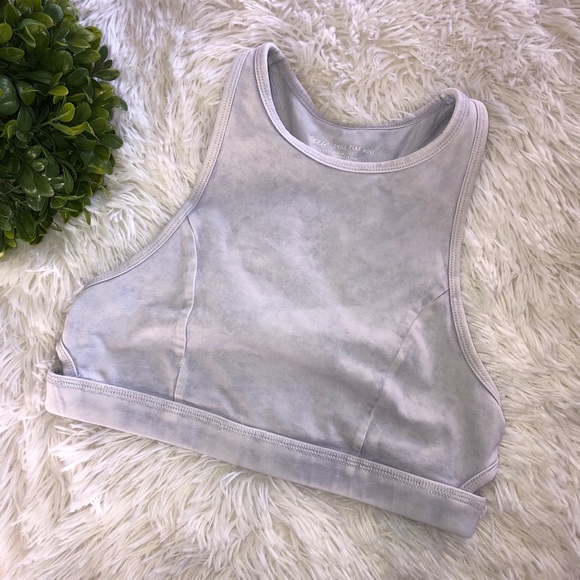 aerie Other - Aerie Chill Play Move Whashed White Blue Sport Top